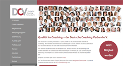 Desktop Screenshot of coachingverband.org