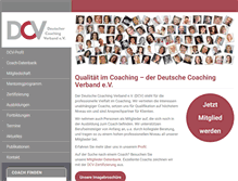 Tablet Screenshot of coachingverband.org